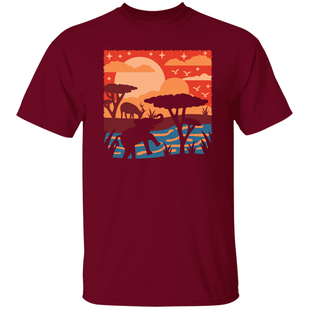 Happy Africa 5.3 oz. Unisex T-Shirt