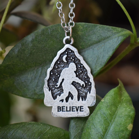 Believe Bigfoot Necklace (19.7")