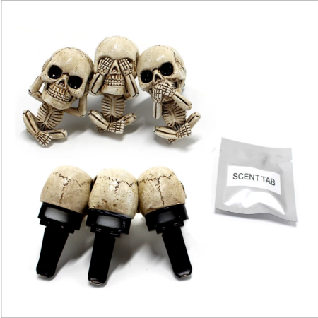 Skeletons Hear, See, Speak No Evil Air Freshener's (set of 3)