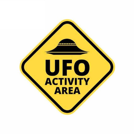UFO ACTIVITY AREA Decal