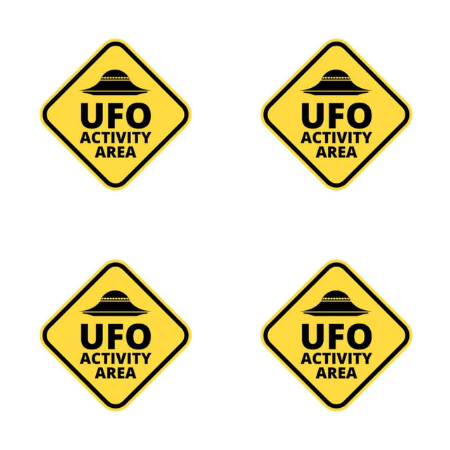 UFO ACTIVITY AREA Decal