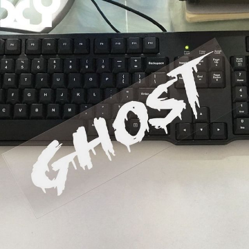 10" Ghost Decal (White or Black)