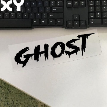10" Ghost Decal (White or Black)