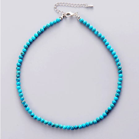 4MM Natural Stone Choker Necklace