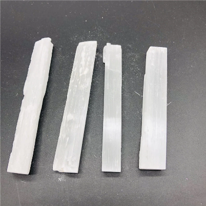 Natural White Selenite Gypsum Rod (irregular) 6ct.