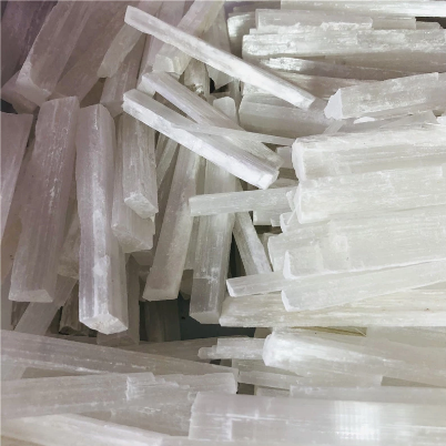 Natural White Selenite Gypsum Rod (irregular) 6ct.