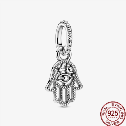 925 Sterling Silver Rose Gold T-Bar Snake Chain Charm Bracelet