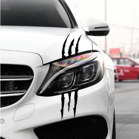 Monster Claw Decal (Black or White) Includes R and L Side