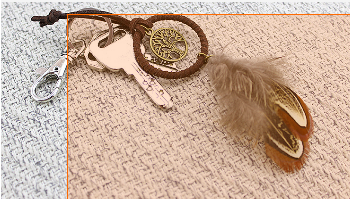 Tree Of Life Dreamcatcher With Natural Feathers Keychain