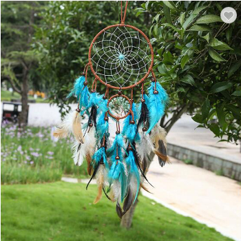 Turquoise Colored Tree Of Life Dreamcather