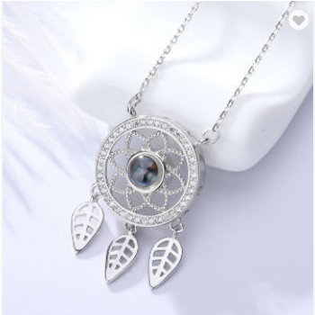 925 Sterling Silver Dreamcatcher Pendant Necklace 18"