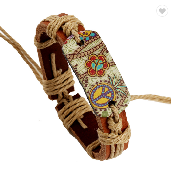 Peace Boho Hippie Adjustable Bracelet