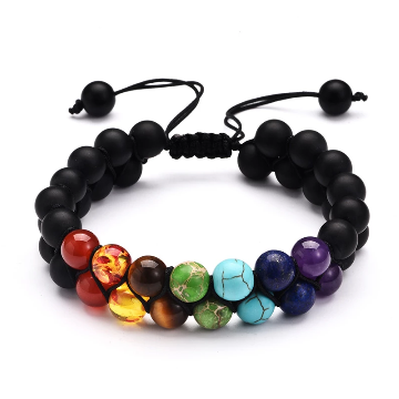 Seven Chakra Hand-Made Knot Bracelet Tibetan