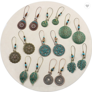 Boho Style Vintage Earring Set (8 pairs)