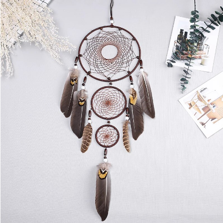 3 Hoops Large Brown Dreamcather