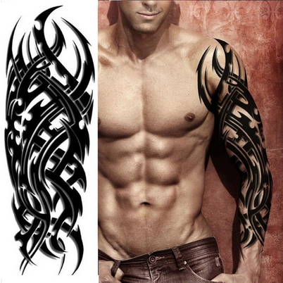 Nordic Weaver Braid Full Arm Henna Temporary Tattoo