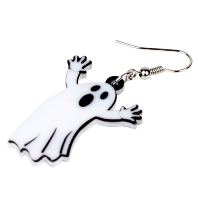 Ghost  Boo Acrylic Drop Earrings