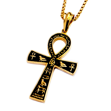 Ancient Egyptian Ankh Symbol Cross Necklace