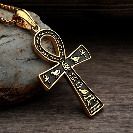 Ancient Egyptian Ankh Symbol Cross Necklace