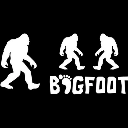 Big Bigfoot Decal (Black or White)