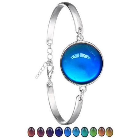 Stainless Steel Color Changing Mood Bracelet