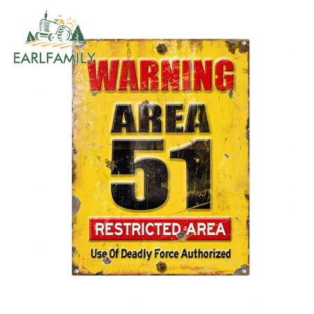 Area 51 Restricted Area Decal