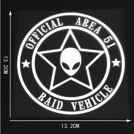 Official Area 51 Raid Vehicle Decal