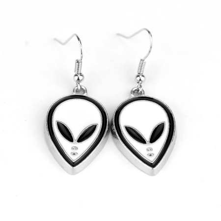 Alien Face Earrings