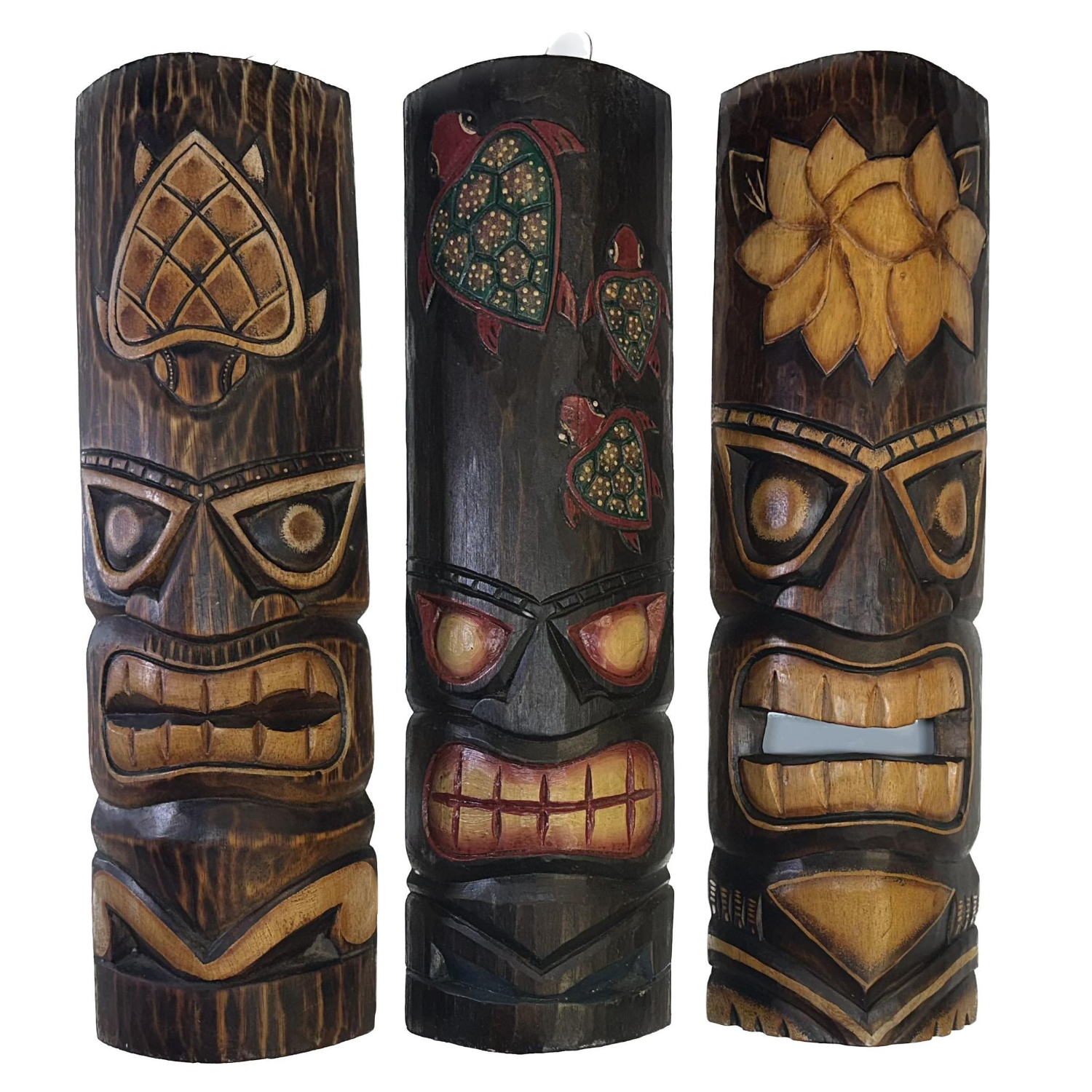 Indigenous Totem Mask - Wood Hand Carved / Painted 12" or 20"