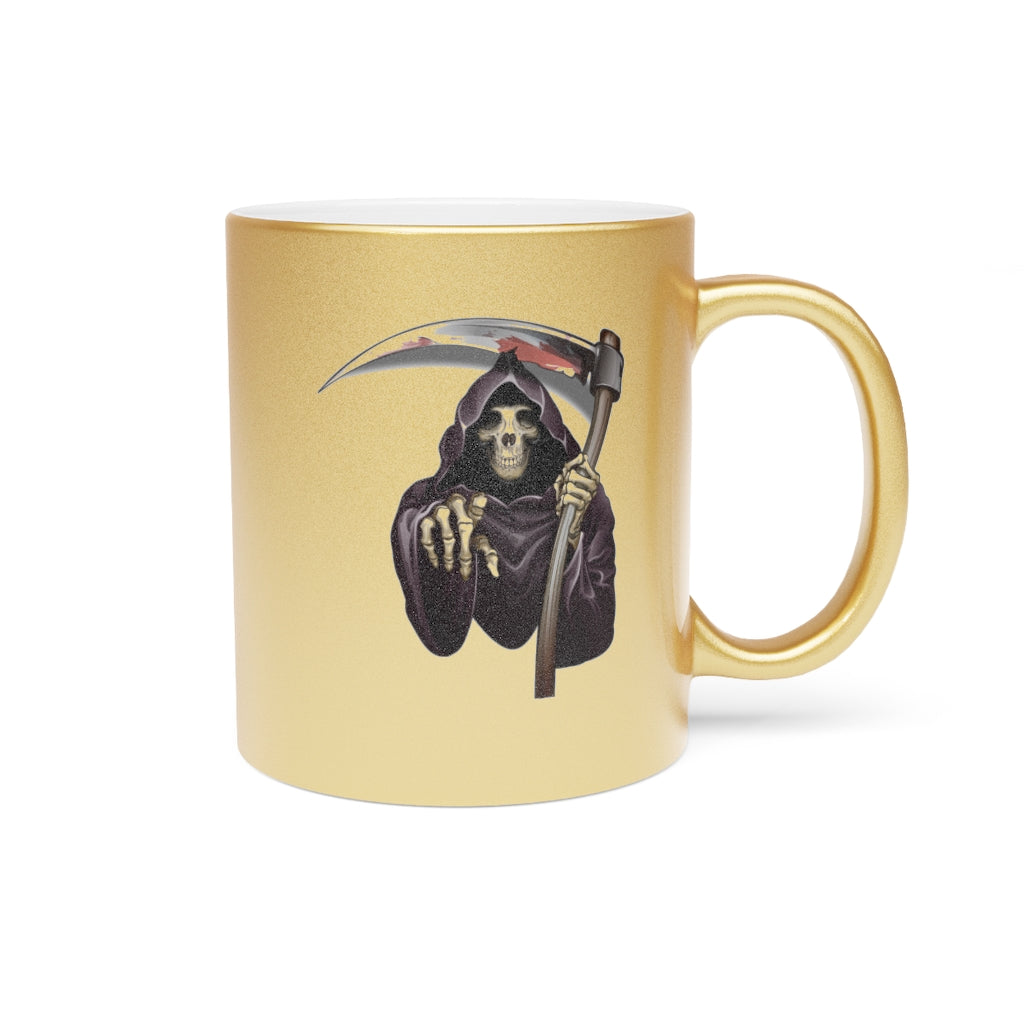 Reaper Metallic Mug (Silver\Gold) Two Images