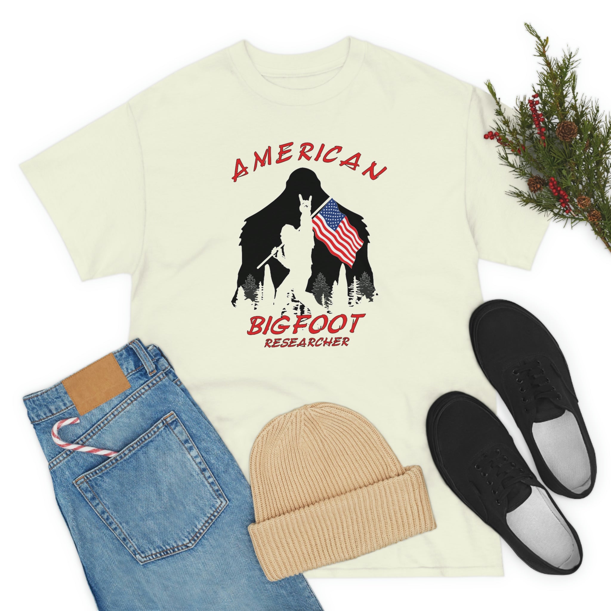 American Bigfoot Researcher - Unisex Heavy Cotton Tee